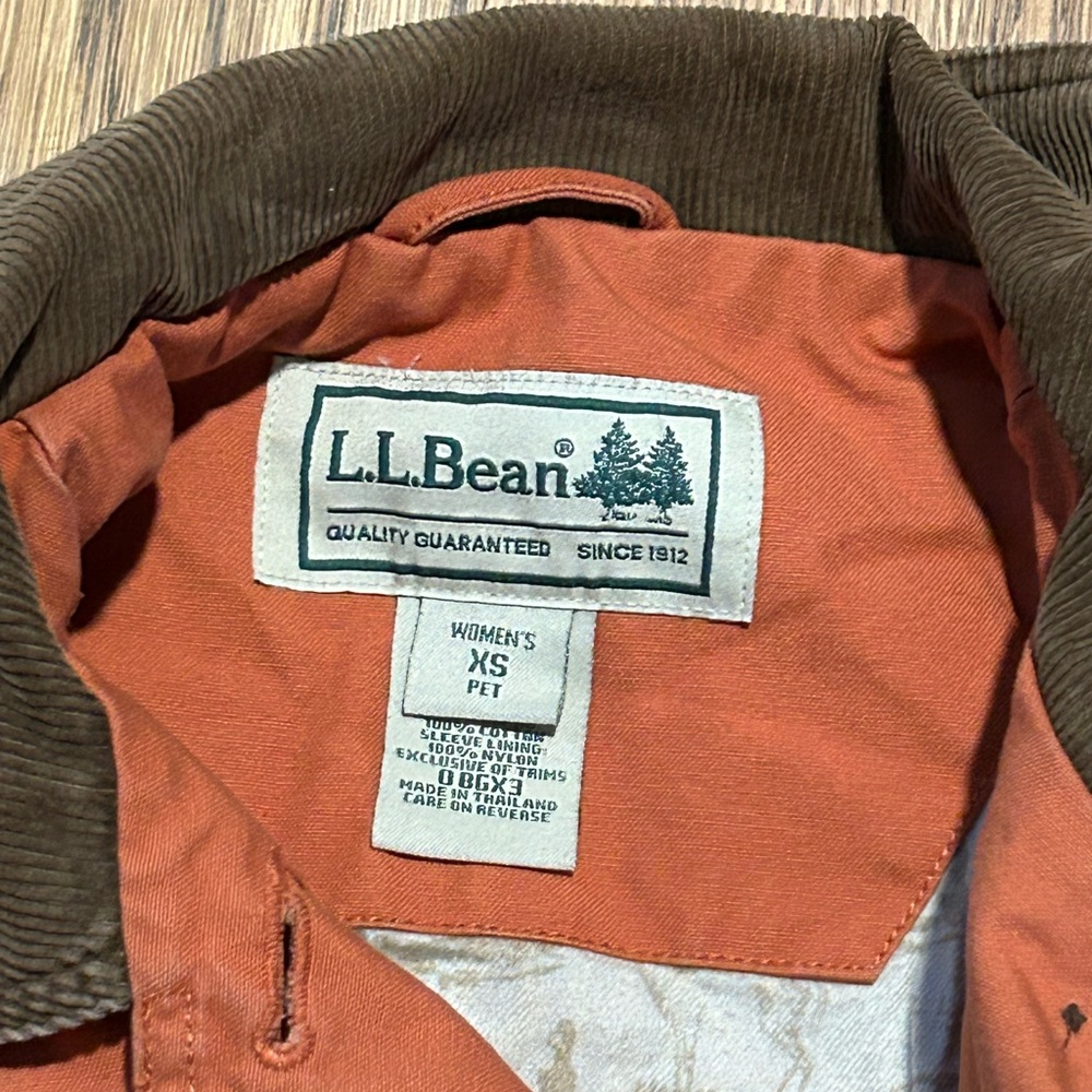 L.L.Bean Vintage Women’s XS Petite Field / Barn Coat – Corduroy‎ Collar - Picture 7 of 16
